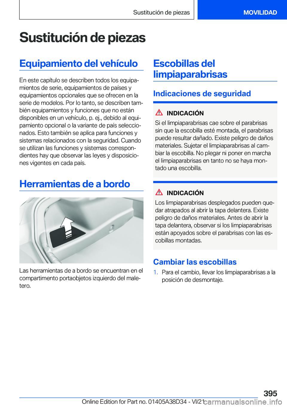 BMW 8 SERIES 2022  Manuales de Empleo (in Spanish) �S�u�s�t�i�t�u�c�i�