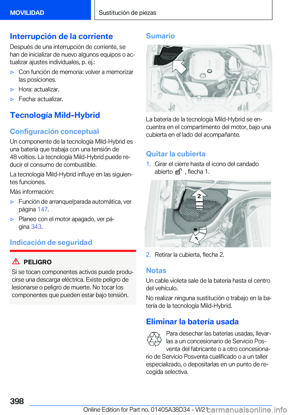 BMW 8 SERIES 2022  Manuales de Empleo (in Spanish) �I�n�t�e�r�r�u�p�c�i�
