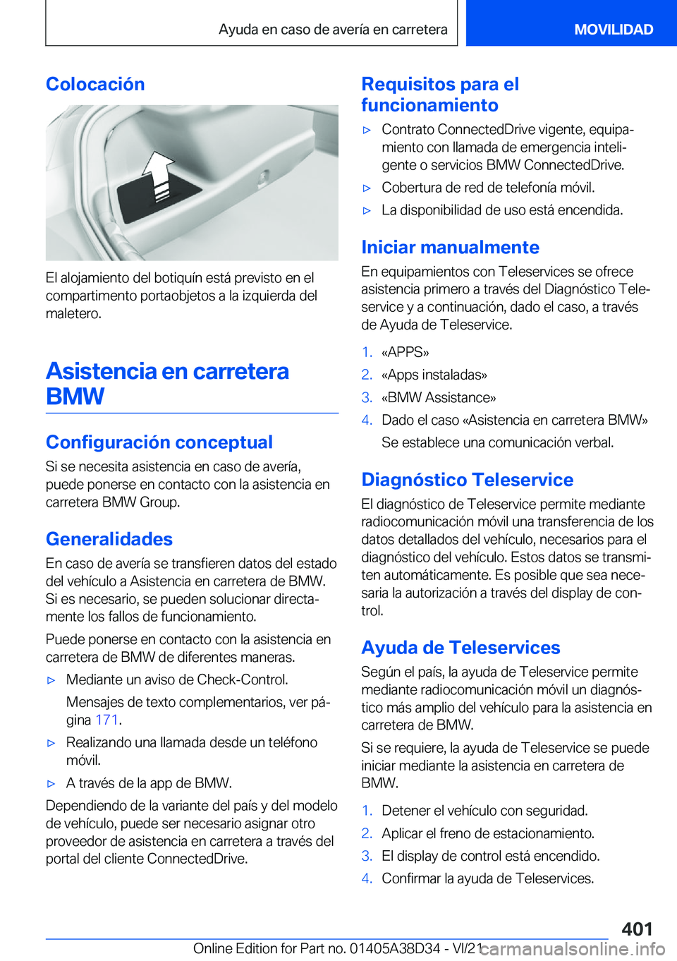 BMW 8 SERIES 2022  Manuales de Empleo (in Spanish) �C�o�l�o�c�a�c�i�