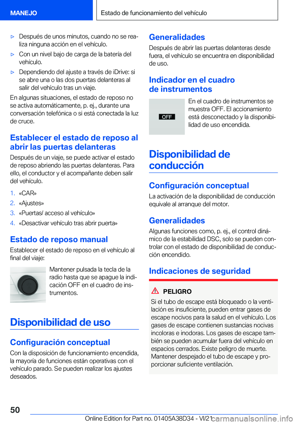 BMW 8 SERIES 2022  Manuales de Empleo (in Spanish) x�D�e�s�p�u�