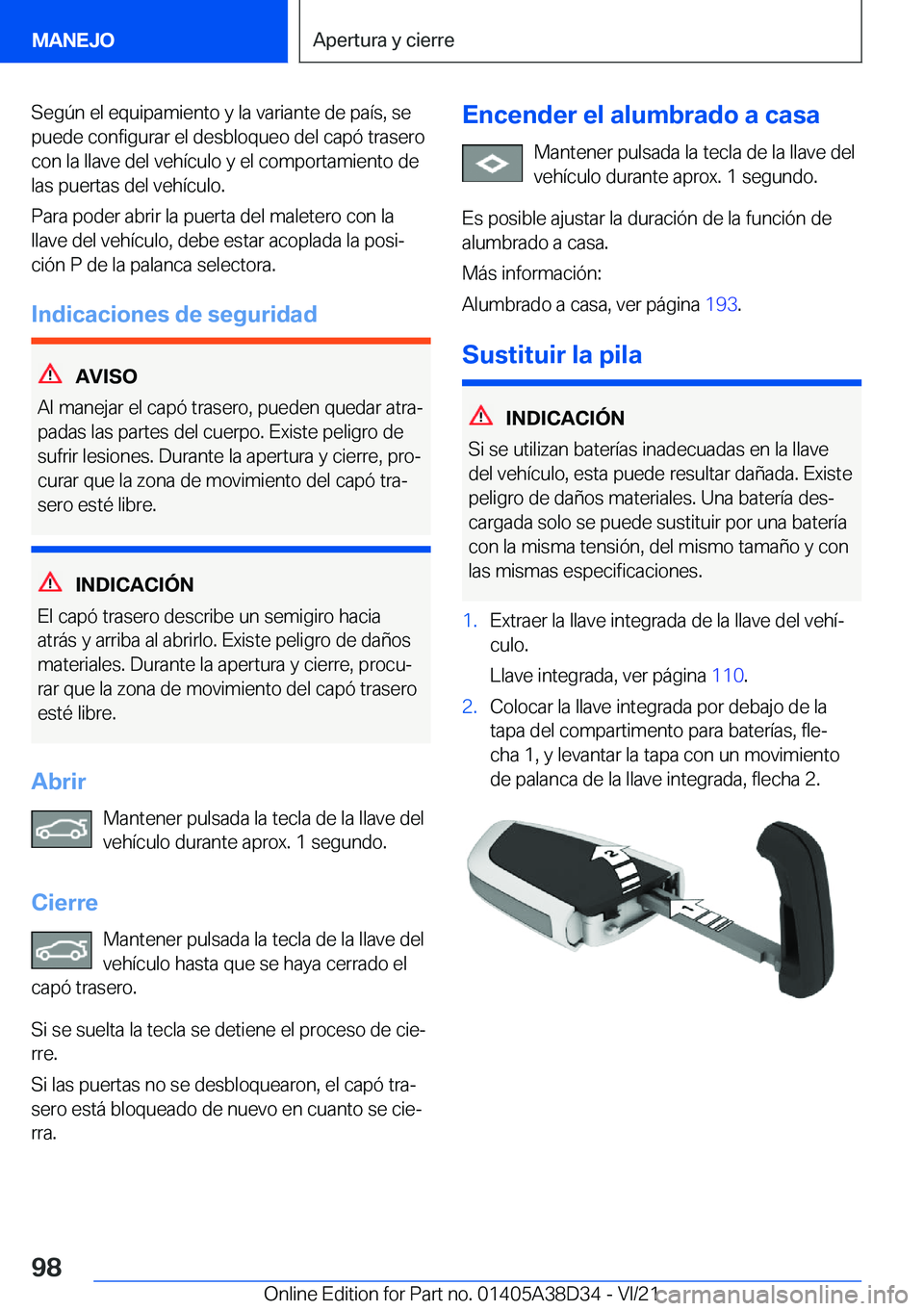 BMW 8 SERIES 2022  Manuales de Empleo (in Spanish) �S�e�g�