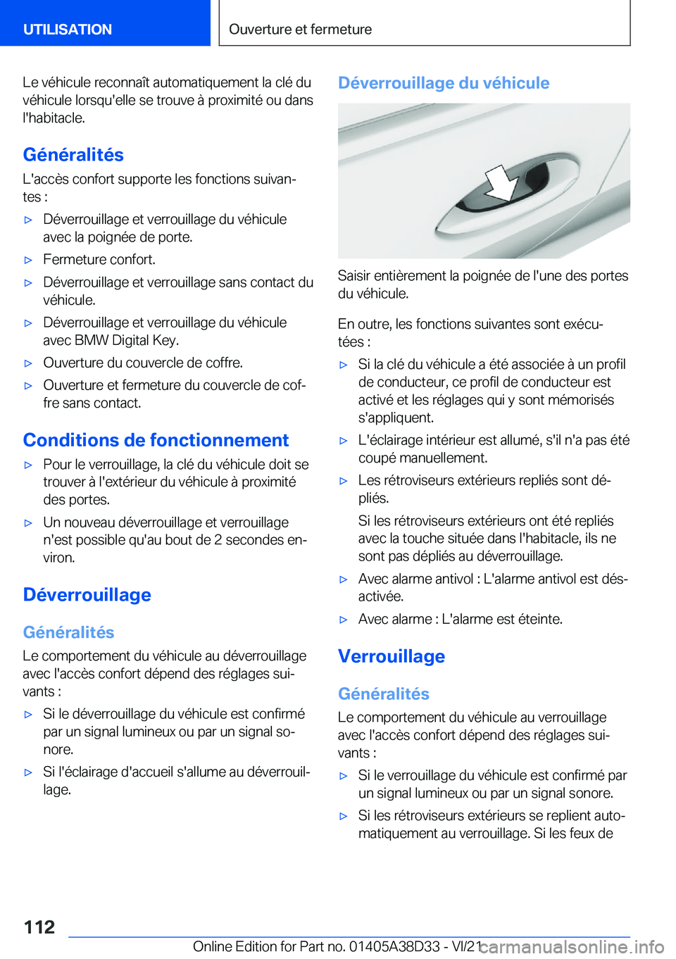 BMW 8 SERIES 2022  Notices Demploi (in French) �L�e��v�é�h�i�c�u�l�e��r�e�c�o�n�n�a�