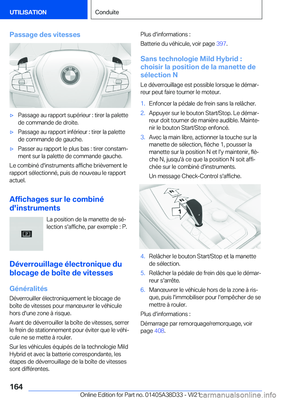 BMW 8 SERIES 2022  Notices Demploi (in French) �P�a�s�s�a�g�e��d�e�s��v�i�t�e�s�s�e�s'x�P�a�s�s�a�g�e��a�u��r�a�p�p�o�r�t��s�u�p�é�r�i�e�u�r��:��t�i�r�e�r��l�a��p�a�l�e�t�t�e�d�e��c�o�m�m�a�n�d�e��d�e��d�r�o�i�t�e�.'x�P�a�s�s�