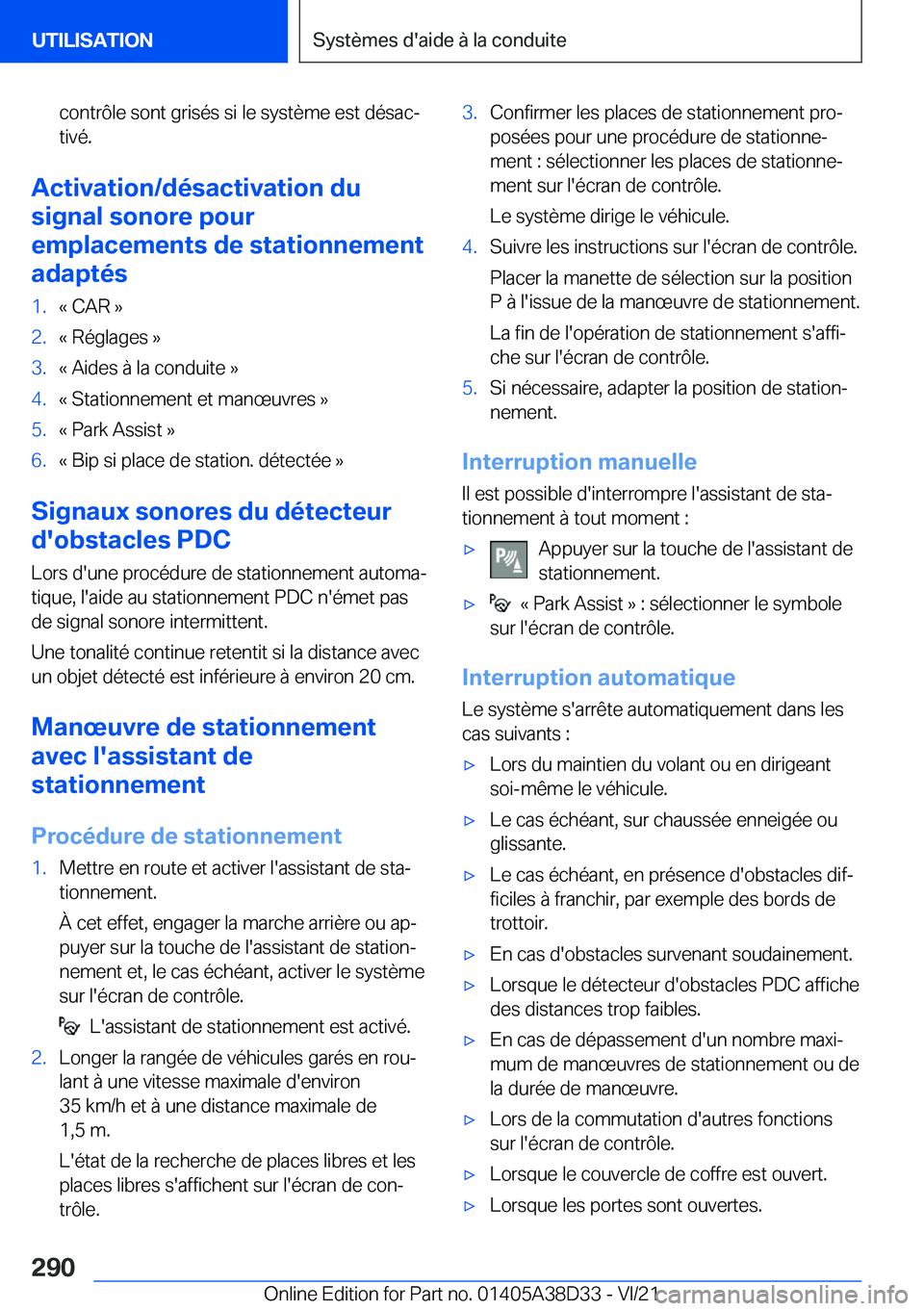 BMW 8 SERIES 2022  Notices Demploi (in French) �c�o�n�t�r�