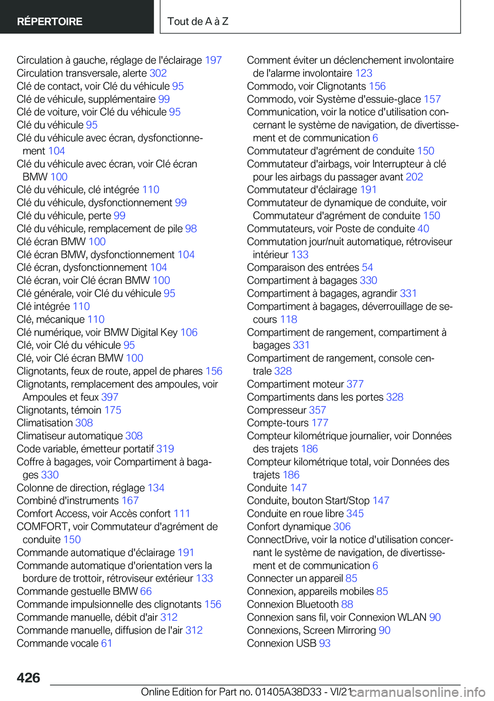 BMW 8 SERIES 2022  Notices Demploi (in French) �C�i�r�c�u�l�a�t�i�o�n��