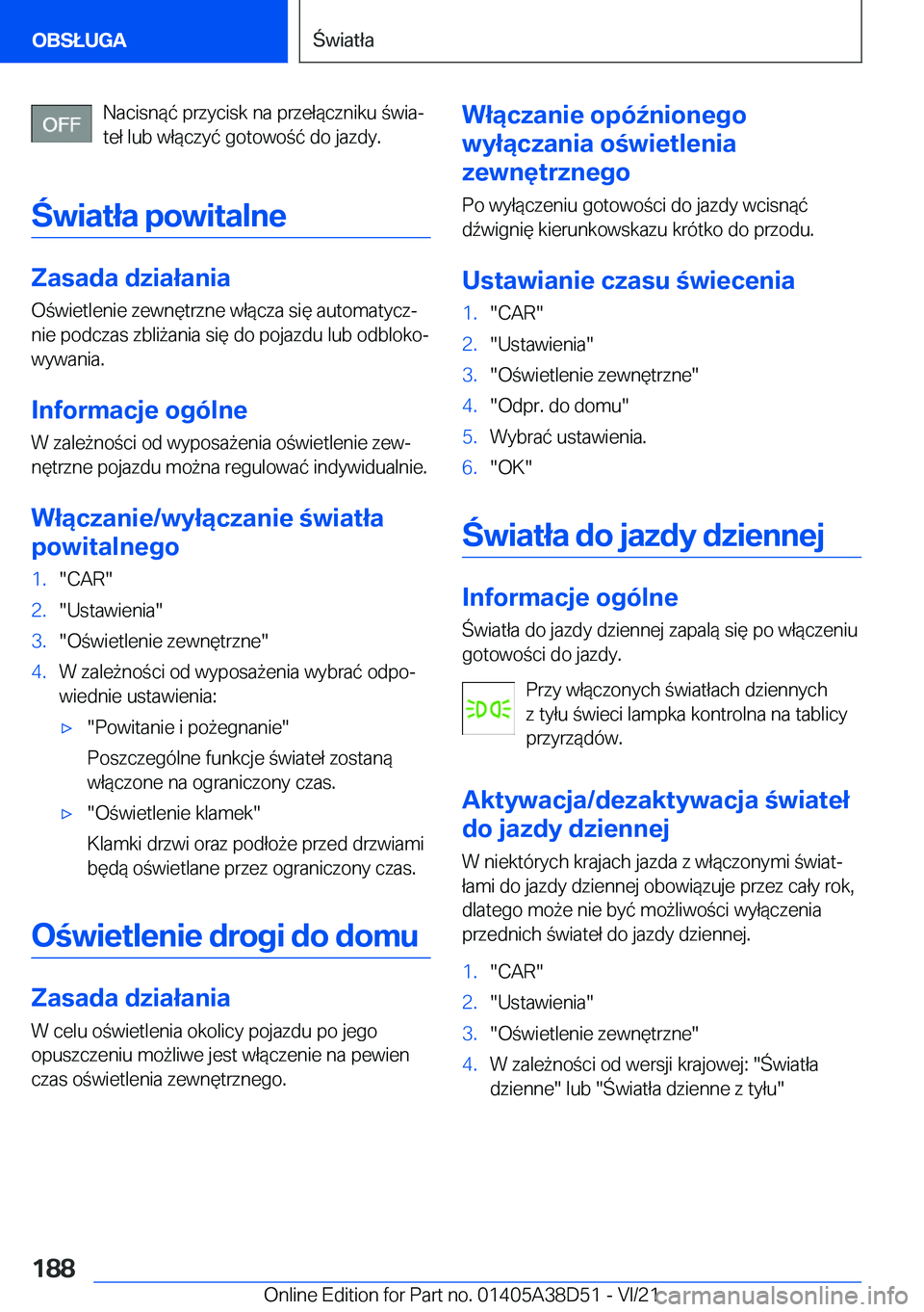 BMW 8 SERIES 2022  Instrukcja obsługi (in Polish) �N�a�c�i�s�n�