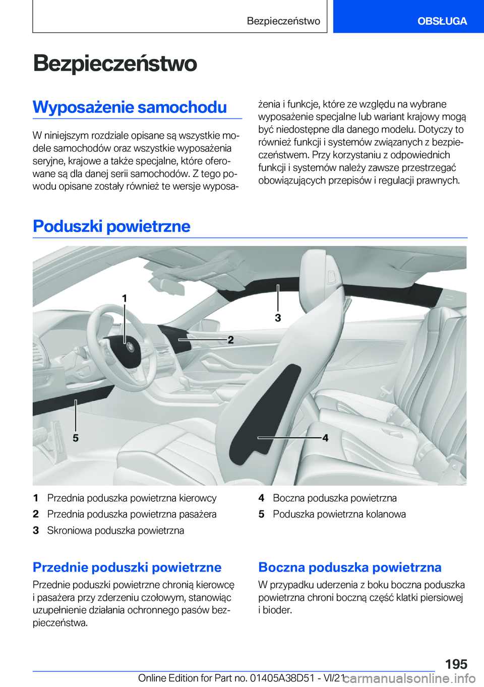 BMW 8 SERIES 2022  Instrukcja obsługi (in Polish) �B�e�z�p�i�e�c�z�e�