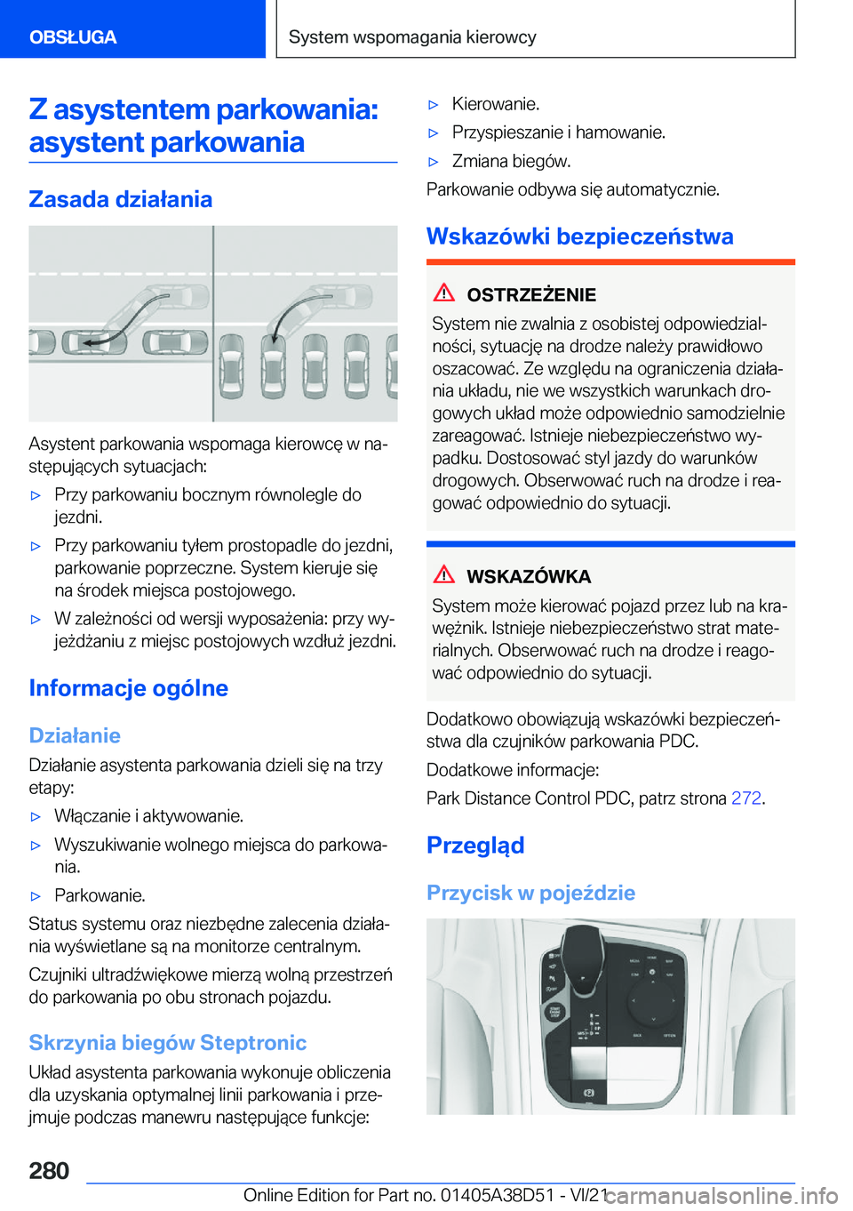 BMW 8 SERIES 2022  Instrukcja obsługi (in Polish) �Z��a�s�y�s�t�e�n�t�e�m��p�a�r�k�o�w�a�n�i�a�:�a�s�y�s�t�e�n�t��p�a�r�k�o�w�a�n�i�a
�Z�a�s�a�d�a��d�z�i�a�ł�a�n�i�a
�A�s�y�s�t�e�n�t��p�a�r�k�o�w�a�n�i�a��w�s�p�o�m�a�g�a��k�i�e�r�o�w�c�