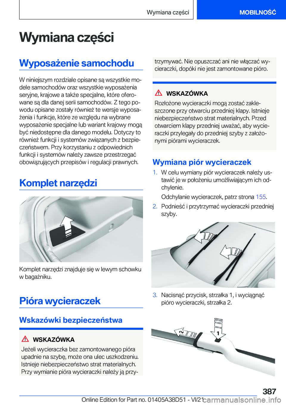 BMW 8 SERIES 2022  Instrukcja obsługi (in Polish) �W�y�m�i�a�n�a��c�z�