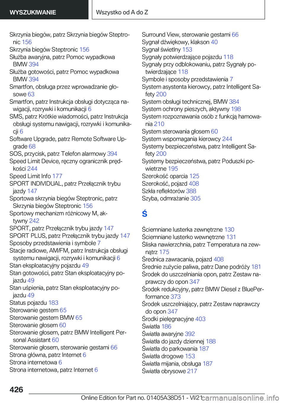 BMW 8 SERIES 2022  Instrukcja obsługi (in Polish) �S�k�r�z�y�n�i�a��b�i�e�g�