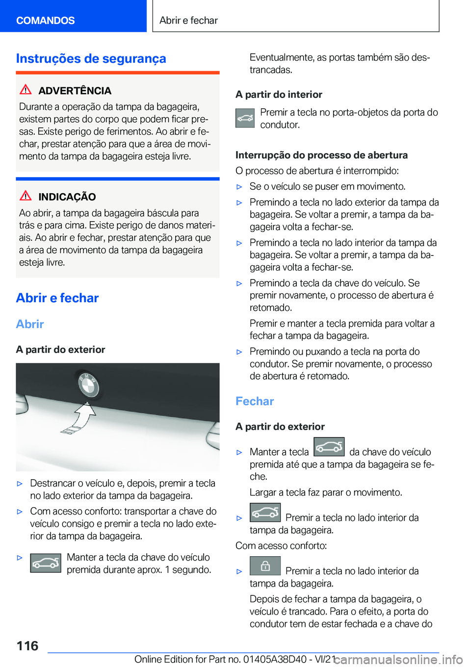 BMW 8 SERIES 2022  Manual do condutor (in Portuguese) �I�n�s�t�r�u�