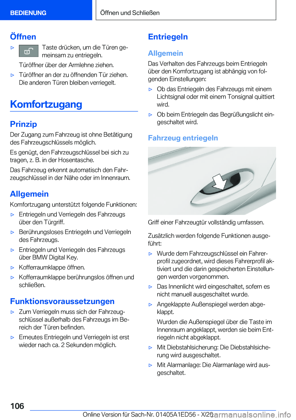 BMW 8 SERIES CONVERTIBLE 2021  Betriebsanleitungen (in German) �