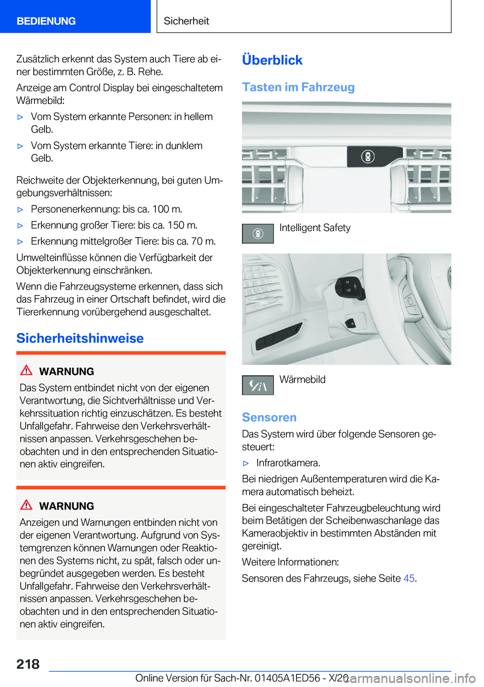 BMW 8 SERIES CONVERTIBLE 2021  Betriebsanleitungen (in German) �Z�u�s�