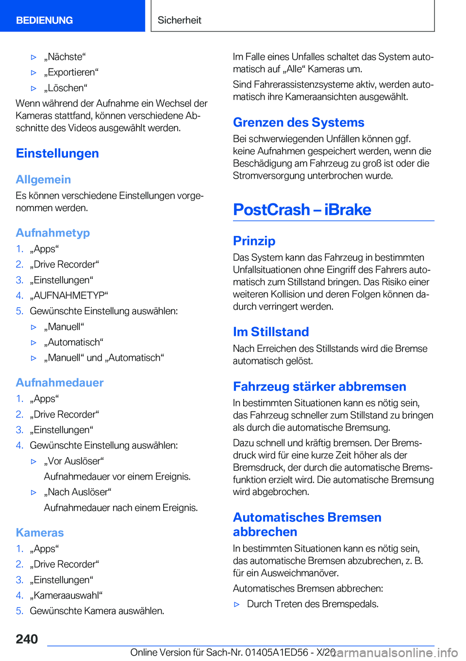 BMW 8 SERIES CONVERTIBLE 2021  Betriebsanleitungen (in German) xx�N�