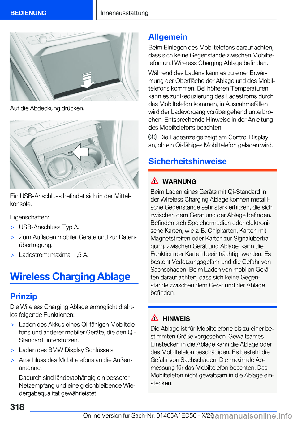 BMW 8 SERIES CONVERTIBLE 2021  Betriebsanleitungen (in German) �A�u�f��d�i�e��A�b�d�e�c�k�u�n�g��d�r�