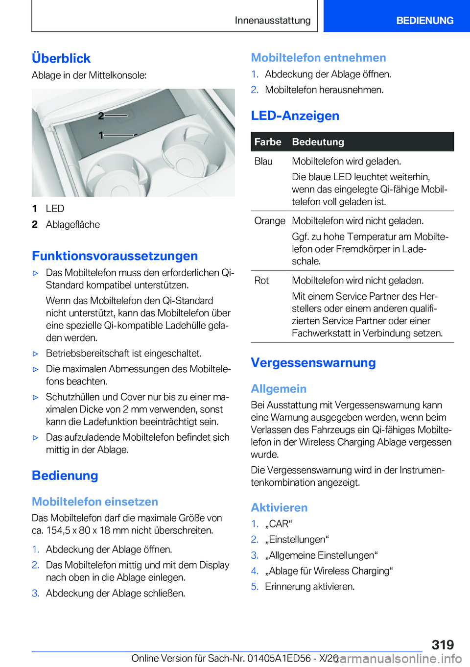 BMW 8 SERIES CONVERTIBLE 2021  Betriebsanleitungen (in German) �