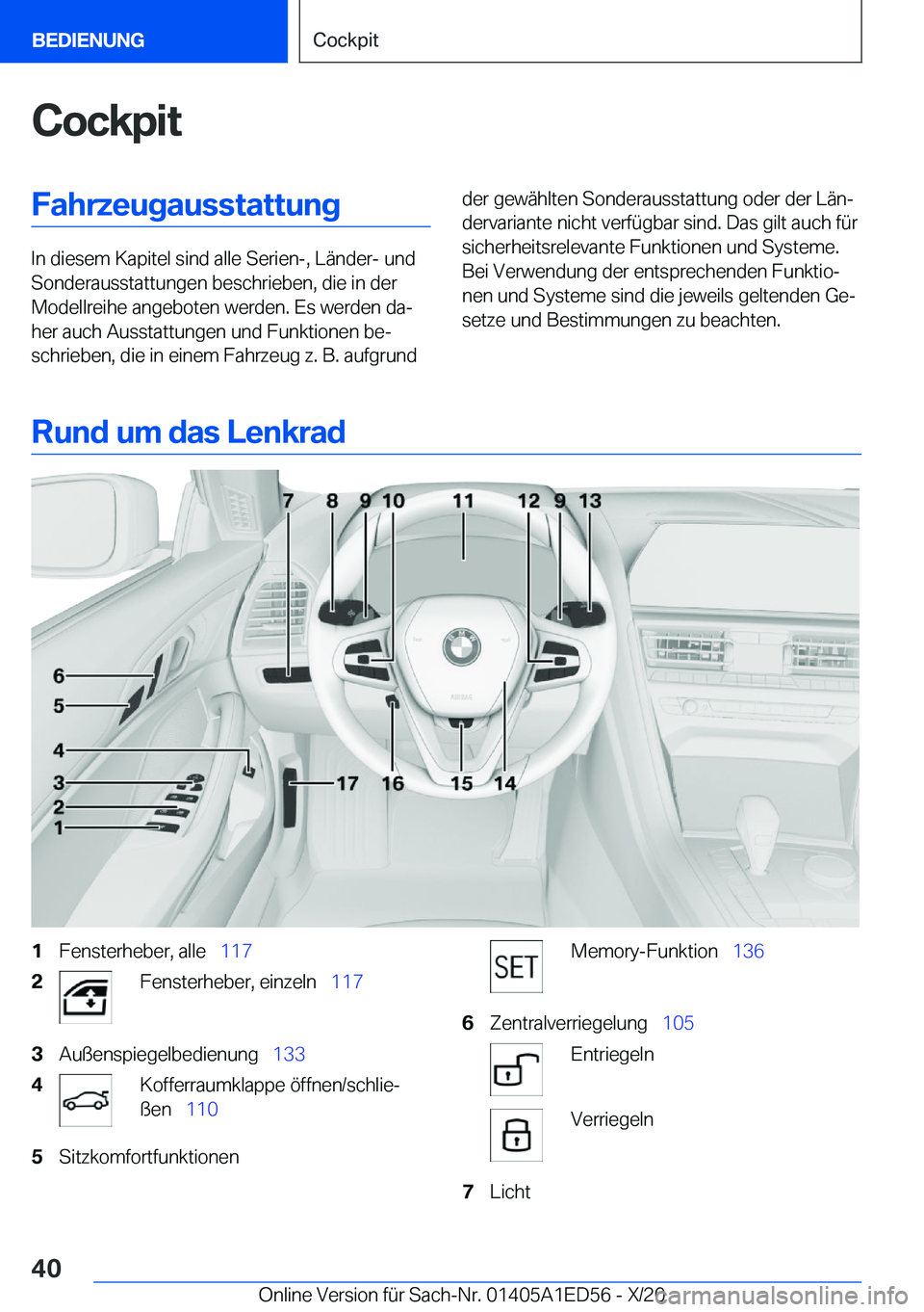 BMW 8 SERIES CONVERTIBLE 2021  Betriebsanleitungen (in German) �C�o�c�k�p�i�t�F�a�h�r�z�e�u�g�a�u�s�s�t�a�t�t�u�n�g
�I�n��d�i�e�s�e�m��K�a�p�i�t�e�l��s�i�n�d��a�l�l�e��S�e�r�i�e�n�-�,��L�