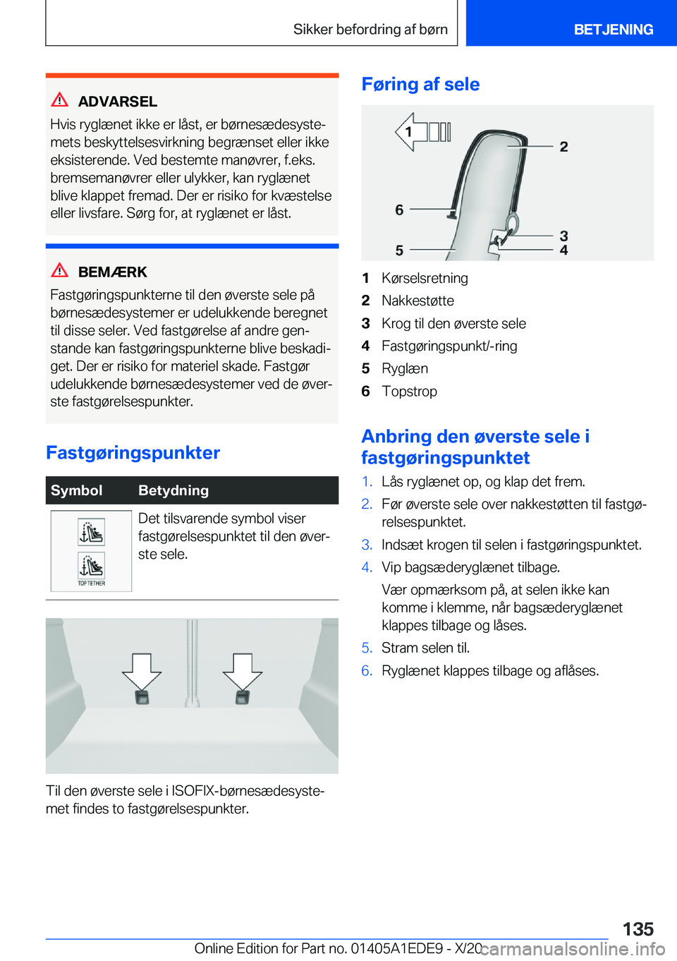BMW 8 SERIES CONVERTIBLE 2021  InstruktionsbØger (in Danish) �A�D�V�A�R�S�E�L
�H�v�i�s��r�y�g�l�æ�n�e�t��i�k�k�e��e�r��l�å�s�t�,��e�r��b�
