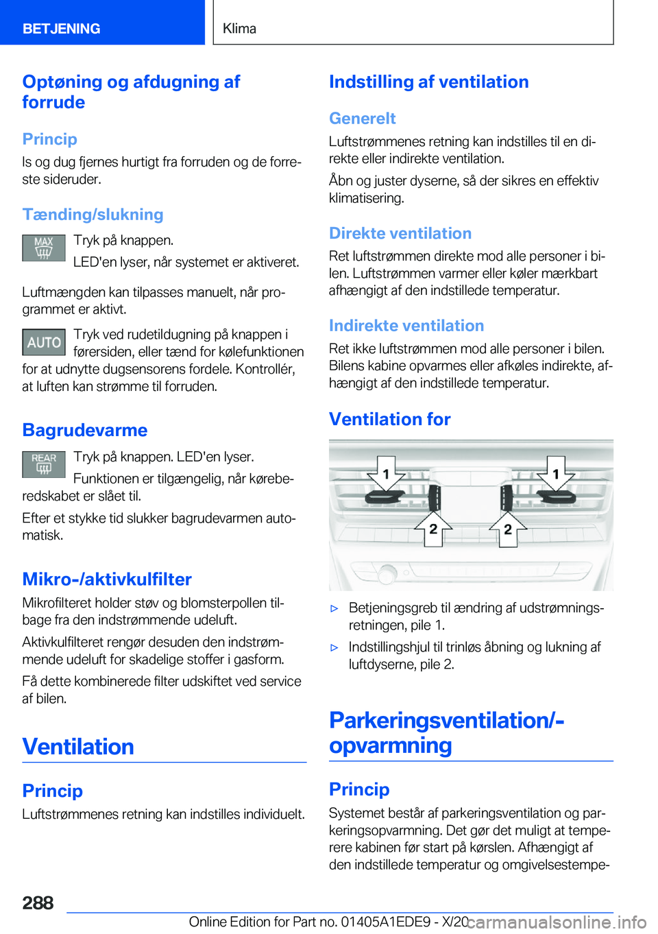 BMW 8 SERIES CONVERTIBLE 2021  InstruktionsbØger (in Danish) �O�p�t�