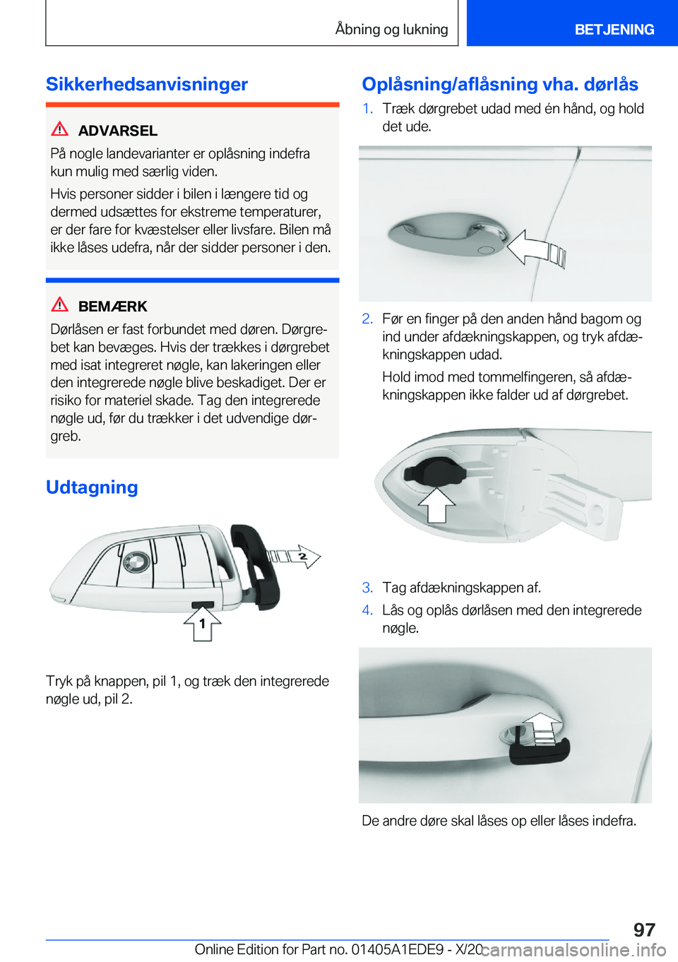BMW 8 SERIES CONVERTIBLE 2021  InstruktionsbØger (in Danish) �S�i�k�k�e�r�h�e�d�s�a�n�v�i�s�n�i�n�g�e�r
�A�D�V�A�R�S�E�L
�P�å��n�o�g�l�e��l�a�n�d�e�v�a�r�i�a�n�t�e�r��e�r��o�p�l�å�s�n�i�n�g��i�n�d�e�f�r�a �k�u�n��m�u�l�i�g��m�e�d��s�æ�r�l�i�g��v�i�d