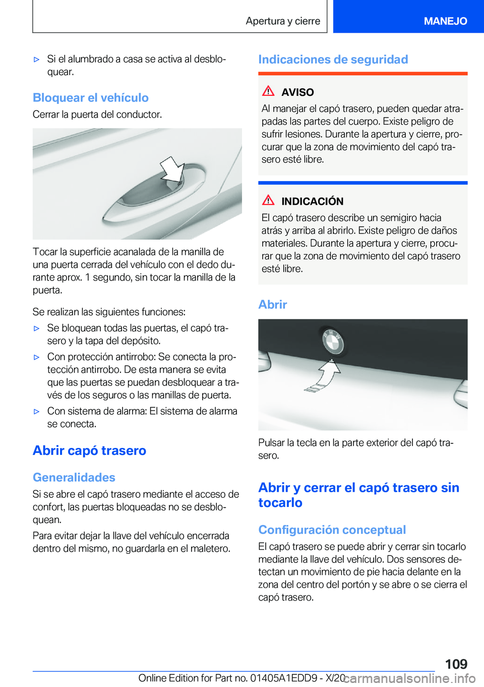 BMW 8 SERIES CONVERTIBLE 2021  Manuales de Empleo (in Spanish) x�S�i��e�l��a�l�u�m�b�r�a�d�o��a��c�a�s�a��s�e��a�c�t�i�v�a��a�l��d�e�s�b�l�oª
�q�u�e�a�r�.
�B�l�o�q�u�e�a�r��e�l��v�e�h�