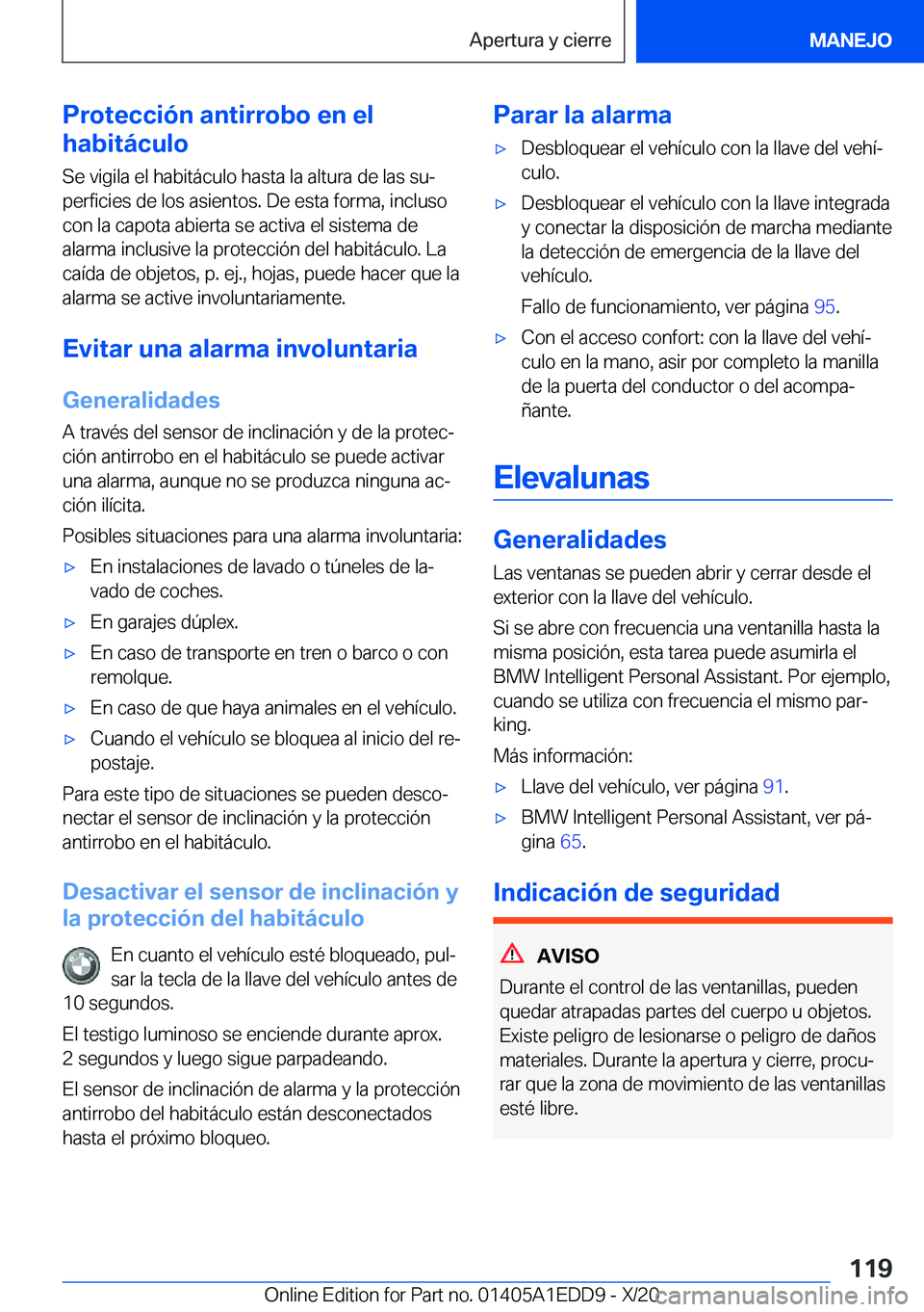 BMW 8 SERIES CONVERTIBLE 2021  Manuales de Empleo (in Spanish) �P�r�o�t�e�c�c�i�