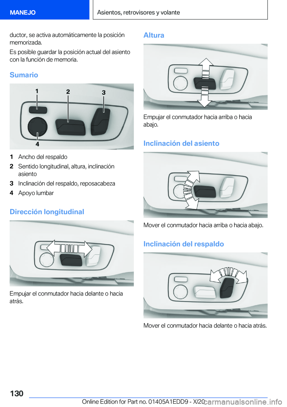 BMW 8 SERIES CONVERTIBLE 2021  Manuales de Empleo (in Spanish) �d�u�c�t�o�r�,��s�e��a�c�t�i�v�a��a�u�t�o�m�