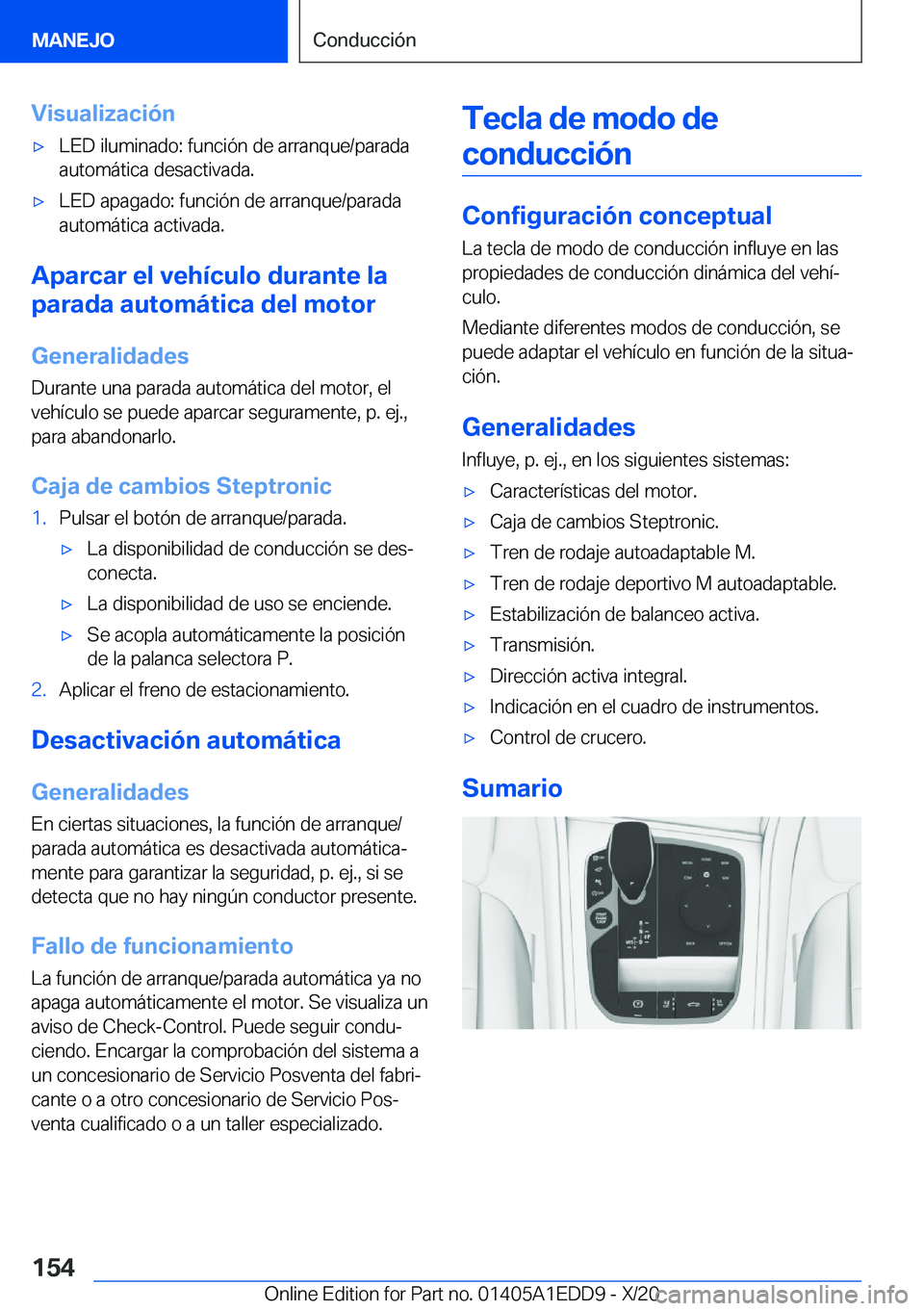 BMW 8 SERIES CONVERTIBLE 2021  Manuales de Empleo (in Spanish) �V�i�s�u�a�l�i�z�a�c�i�