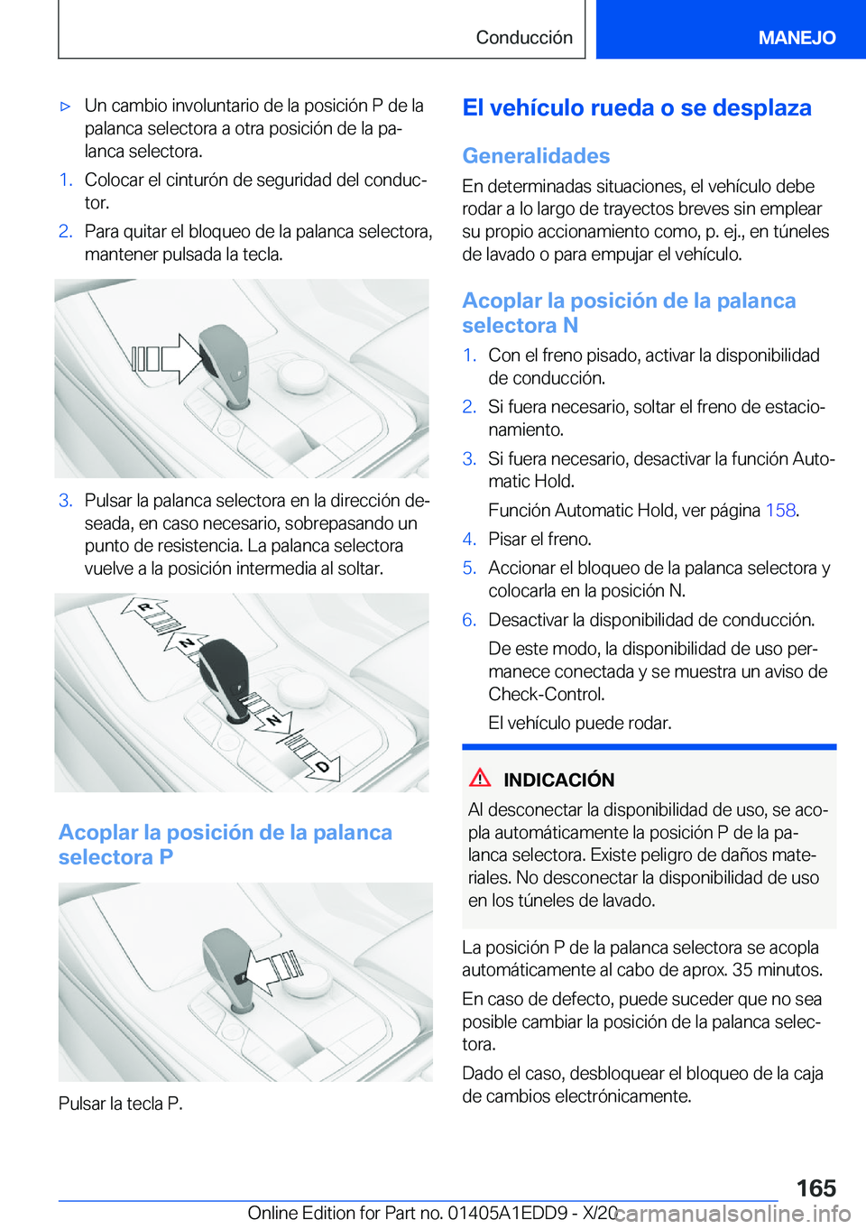BMW 8 SERIES CONVERTIBLE 2021  Manuales de Empleo (in Spanish) x�U�n��c�a�m�b�i�o��i�n�v�o�l�u�n�t�a�r�i�o��d�e��l�a��p�o�s�i�c�i�