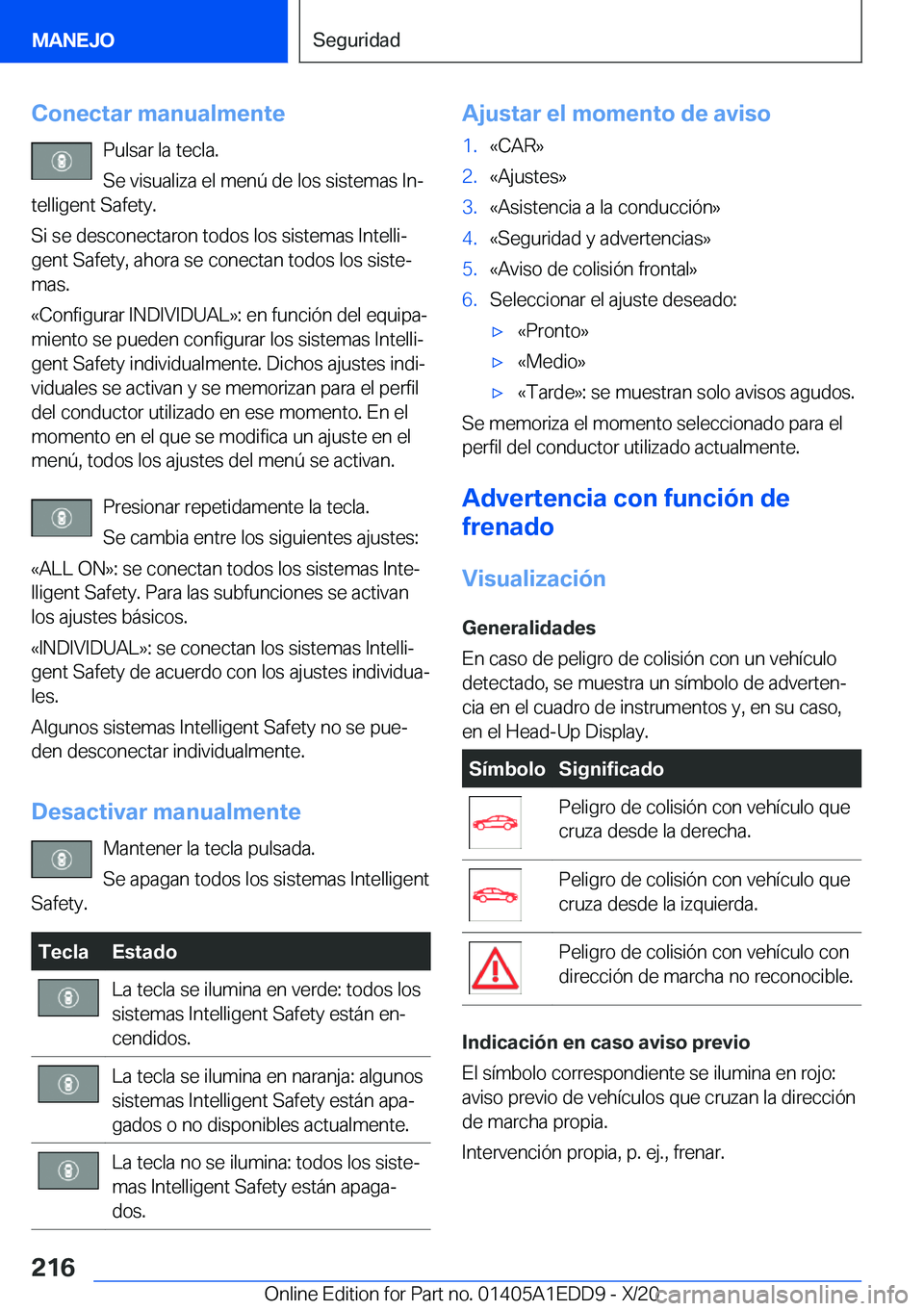 BMW 8 SERIES CONVERTIBLE 2021  Manuales de Empleo (in Spanish) �C�o�n�e�c�t�a�r��m�a�n�u�a�l�m�e�n�t�e�P�u�l�s�a�r��l�a��t�e�c�l�a�.
�S�e��v�i�s�u�a�l�i�z�a��e�l��m�e�n�