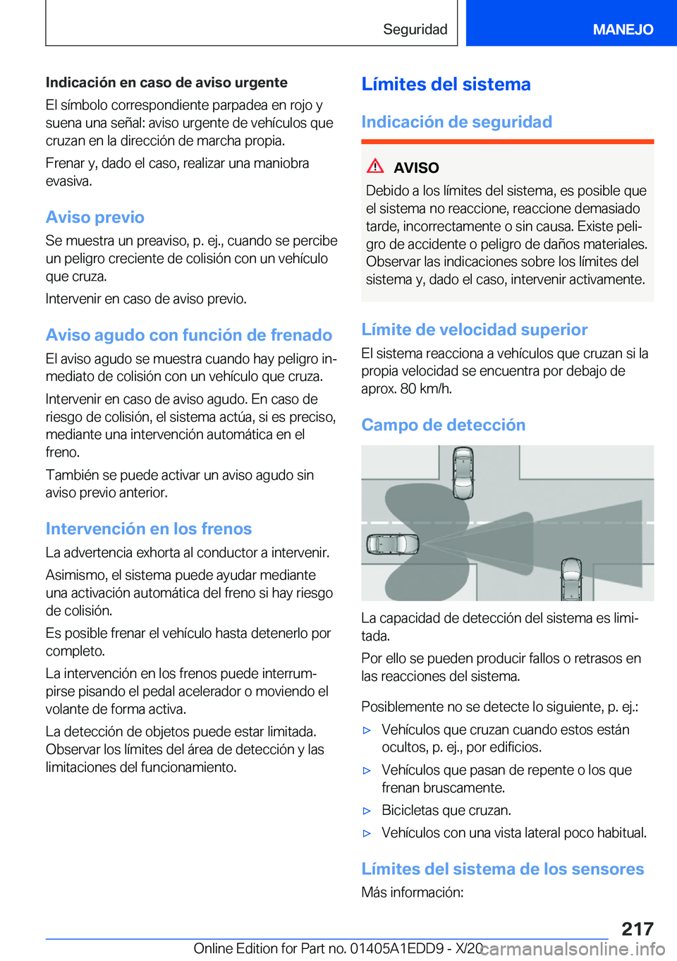 BMW 8 SERIES CONVERTIBLE 2021  Manuales de Empleo (in Spanish) �I�n�d�i�c�a�c�i�