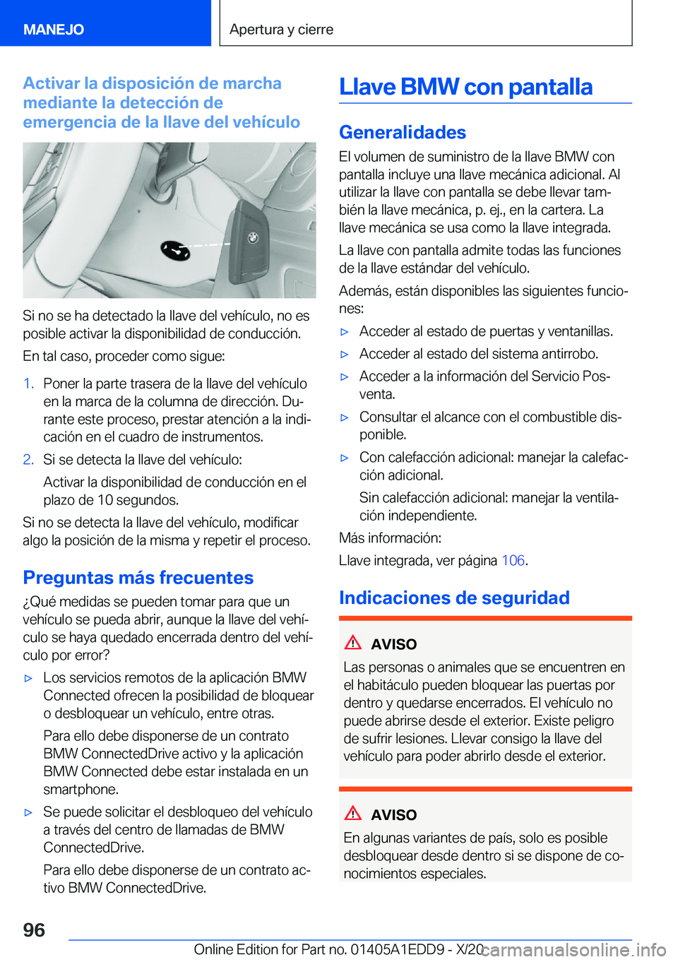 BMW 8 SERIES CONVERTIBLE 2021  Manuales de Empleo (in Spanish) �A�c�t�i�v�a�r��l�a��d�i�s�p�o�s�i�c�i�