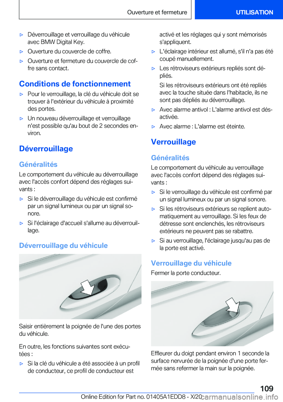 BMW 8 SERIES CONVERTIBLE 2021  Notices Demploi (in French) 'x�D�é�v�e�r�r�o�u�i�l�l�a�g�e��e�t��v�e�r�r�o�u�i�l�l�a�g�e��d�u��v�é�h�i�c�u�l�e�a�v�e�c��B�M�W��D�i�g�i�t�a�l��K�e�y�.'x�O�u�v�e�r�t�u�r�e��d�u��c�o�u�v�e�r�c�l�e��d�e��c�o�f�f