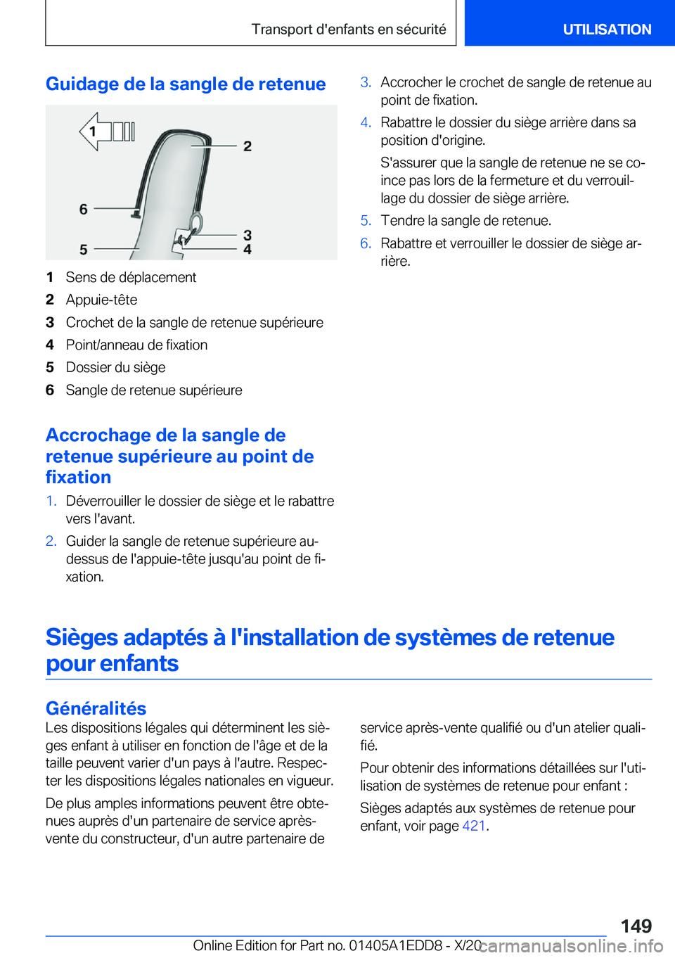 BMW 8 SERIES CONVERTIBLE 2021  Notices Demploi (in French) �G�u�i�d�a�g�e��d�e��l�a��s�a�n�g�l�e��d�e��r�e�t�e�n�u�e�1�S�e�n�s��d�e��d�é�p�l�a�c�e�m�e�n�t�2�A�p�p�u�i�e�-�t�ê�t�e�3�C�r�o�c�h�e�t��d�e��l�a��s�a�n�g�l�e��d�e��r�e�t�e�n�u�e��s�u�p