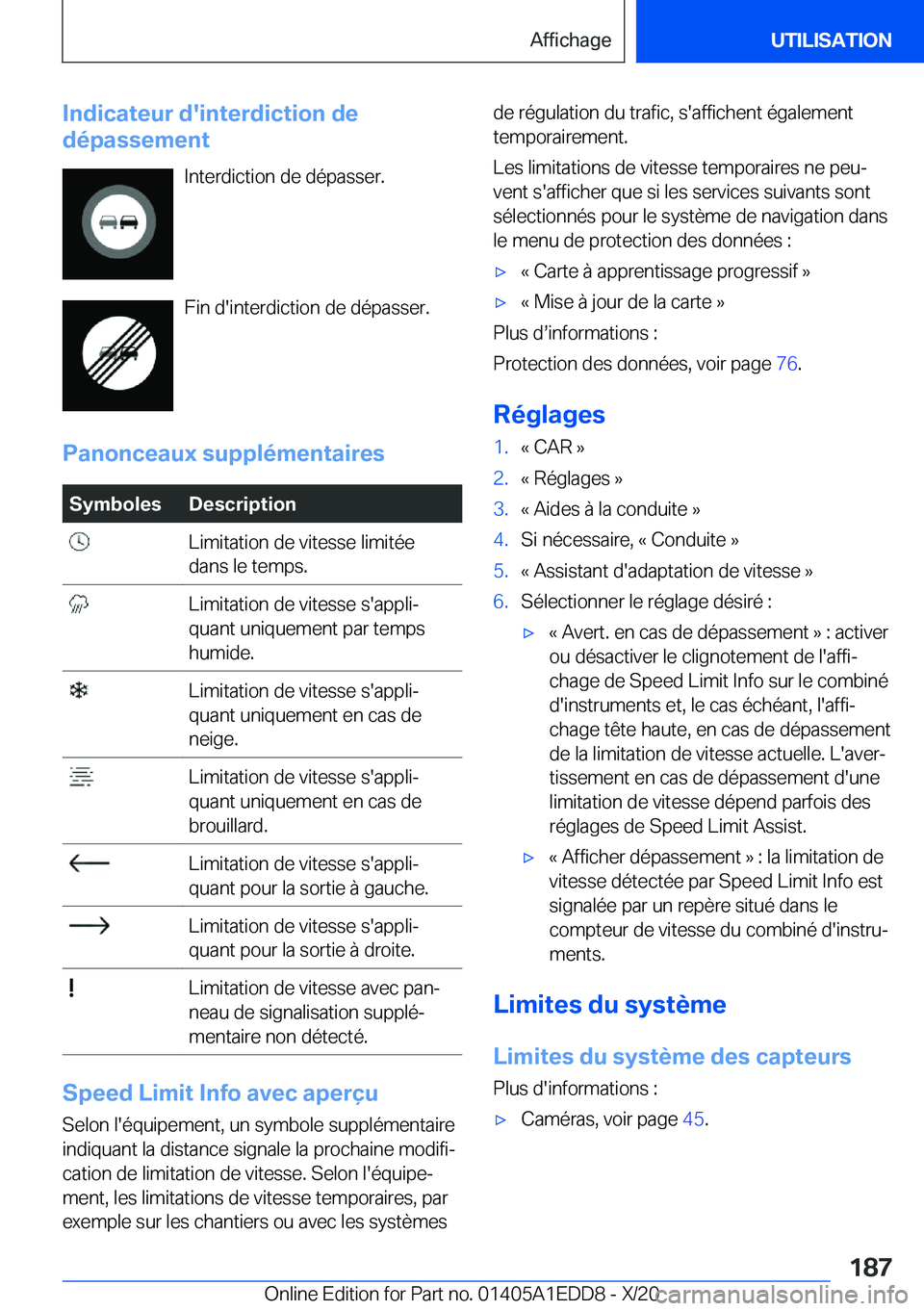 BMW 8 SERIES CONVERTIBLE 2021  Notices Demploi (in French) �I�n�d�i�c�a�t�e�u�r��d�'�i�n�t�e�r�d�i�c�t�i�o�n��d�e
�d�é�p�a�s�s�e�m�e�n�t
�I�n�t�e�r�d�i�c�t�i�o�n��d�e��d�é�p�a�s�s�e�r�.
�F�i�n��d�'�i�n�t�e�r�d�i�c�t�i�o�n��d�e��d�é�p�a�s�s�e
