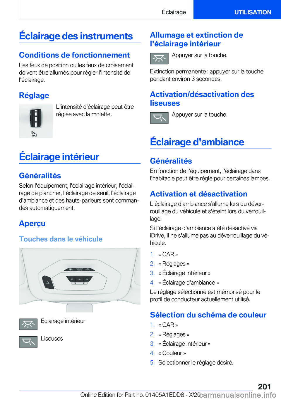 BMW 8 SERIES CONVERTIBLE 2021  Notices Demploi (in French) �