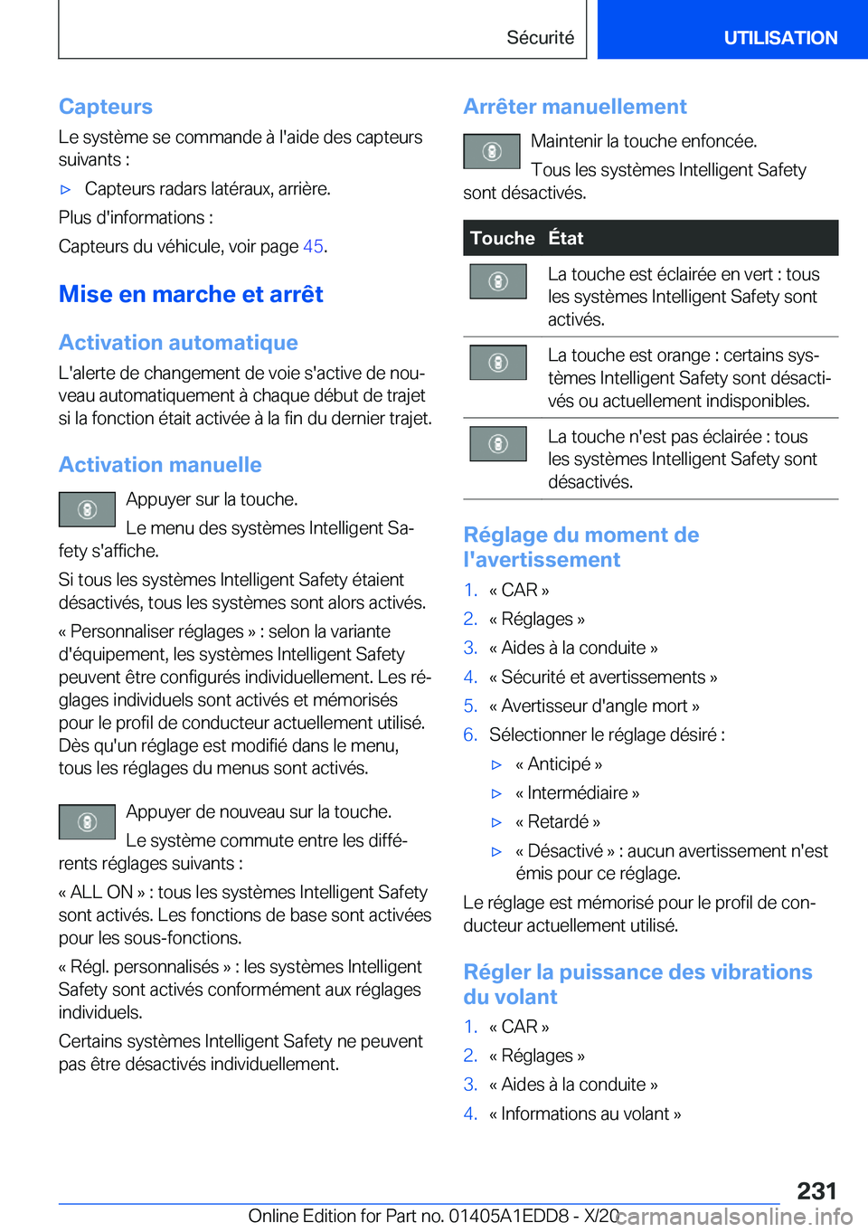 BMW 8 SERIES CONVERTIBLE 2021  Notices Demploi (in French) �C�a�p�t�e�u�r�s
�L�e��s�y�s�t�è�m�e��s�e��c�o�m�m�a�n�d�e��