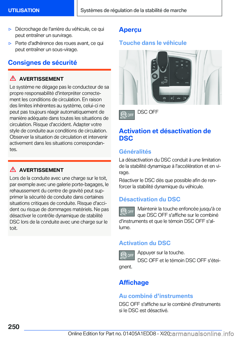 BMW 8 SERIES CONVERTIBLE 2021  Notices Demploi (in French) 'x�D�é�c�r�o�c�h�a�g�e��d�e��l�'�a�r�r�i�è�r�e��d�u��v�é�h�i�c�u�l�e�,��c�e��q�u�i�p�e�u�t��e�n�t�r�a�