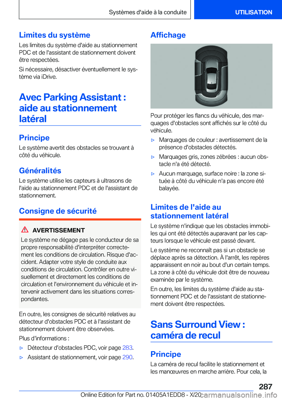 BMW 8 SERIES CONVERTIBLE 2021  Notices Demploi (in French) �L�i�m�i�t�e�s��d�u��s�y�s�t�è�m�e
�L�e�s��l�i�m�i�t�e�s��d�u��s�y�s�t�è�m�e��d�'�a�i�d�e��a�u��s�t�a�t�i�o�n�n�e�m�e�n�t �P�D�C��e�t��d�e��l�'�a�s�s�i�s�t�a�n�t��d�e��s�t�a�t�i