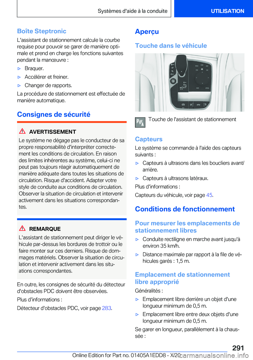 BMW 8 SERIES CONVERTIBLE 2021  Notices Demploi (in French) �B�o�