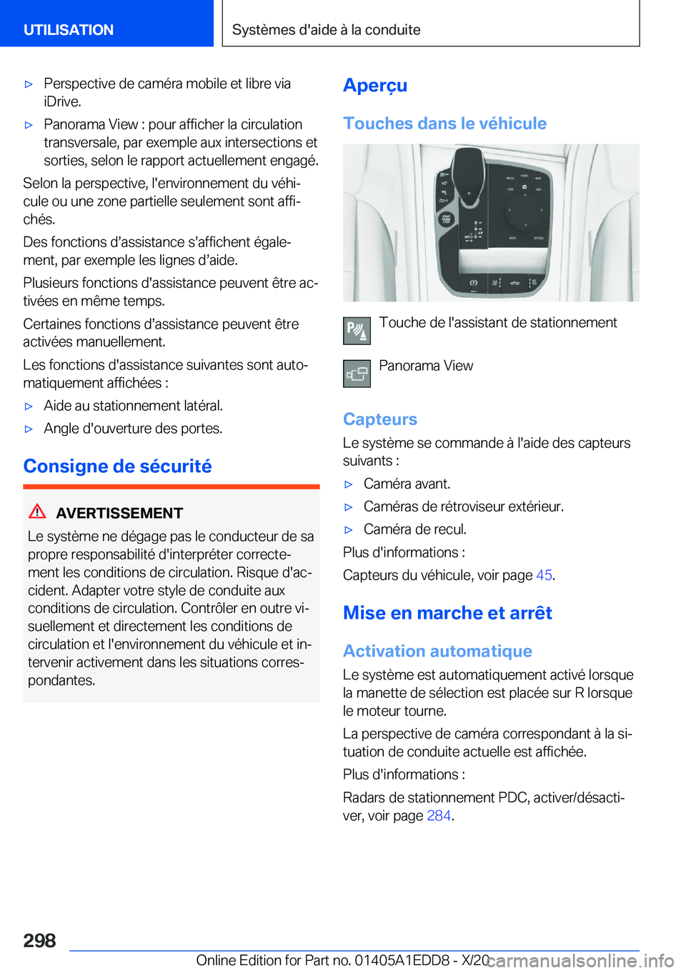BMW 8 SERIES CONVERTIBLE 2021  Notices Demploi (in French) 'x�P�e�r�s�p�e�c�t�i�v�e��d�e��c�a�m�é�r�a��m�o�b�i�l�e��e�t��l�i�b�r�e��v�i�a�i�D�r�i�v�e�.'x�P�a�n�o�r�a�m�a��V�i�e�w��:��p�o�u�r��a�f�f�i�c�h�e�r��l�a��c�i�r�c�u�l�a�t�i�o�n�t�