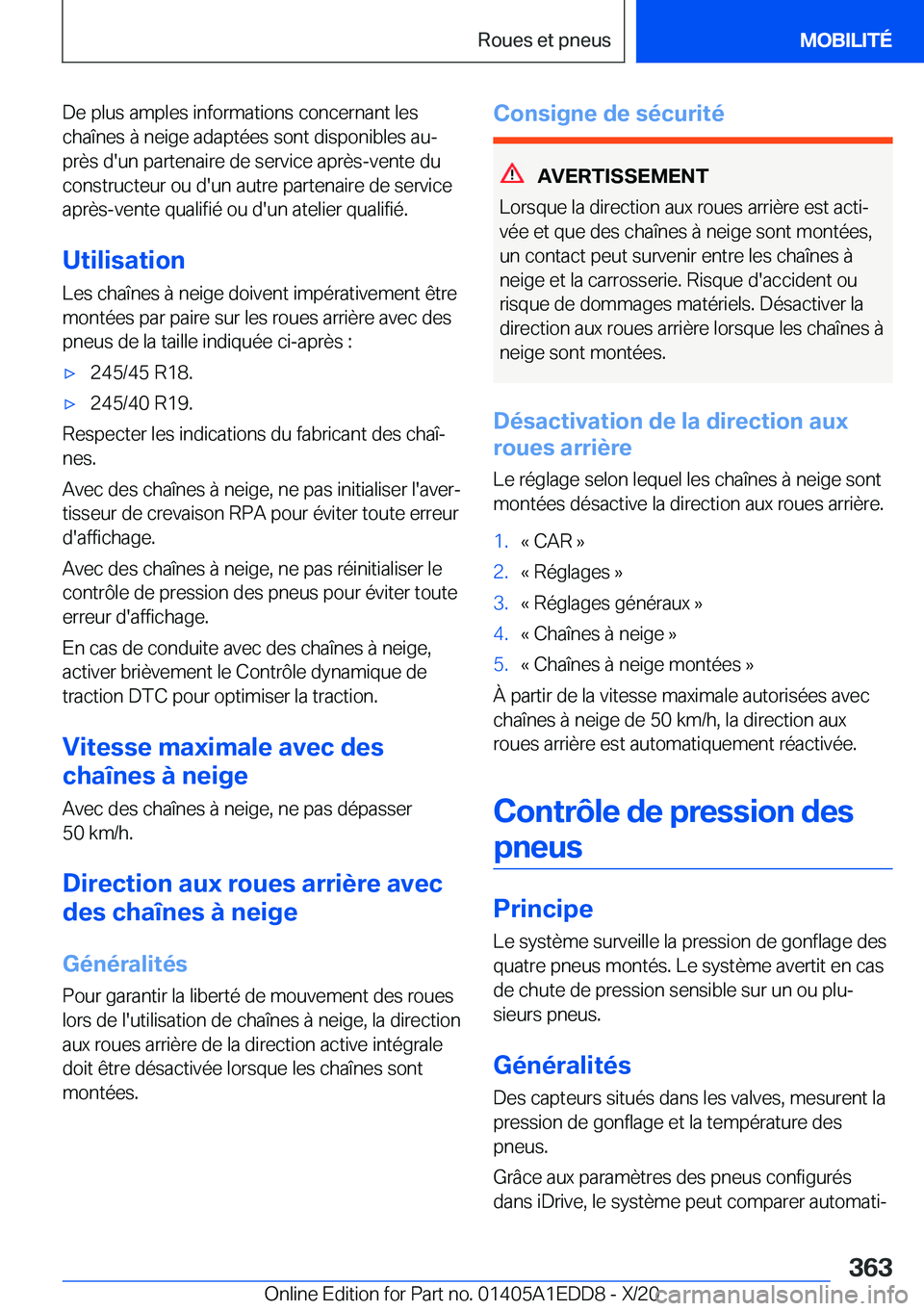 BMW 8 SERIES CONVERTIBLE 2021  Notices Demploi (in French) �D�e��p�l�u�s��a�m�p�l�e�s��i�n�f�o�r�m�a�t�i�o�n�s��c�o�n�c�e�r�n�a�n�t��l�e�s�c�h�a�