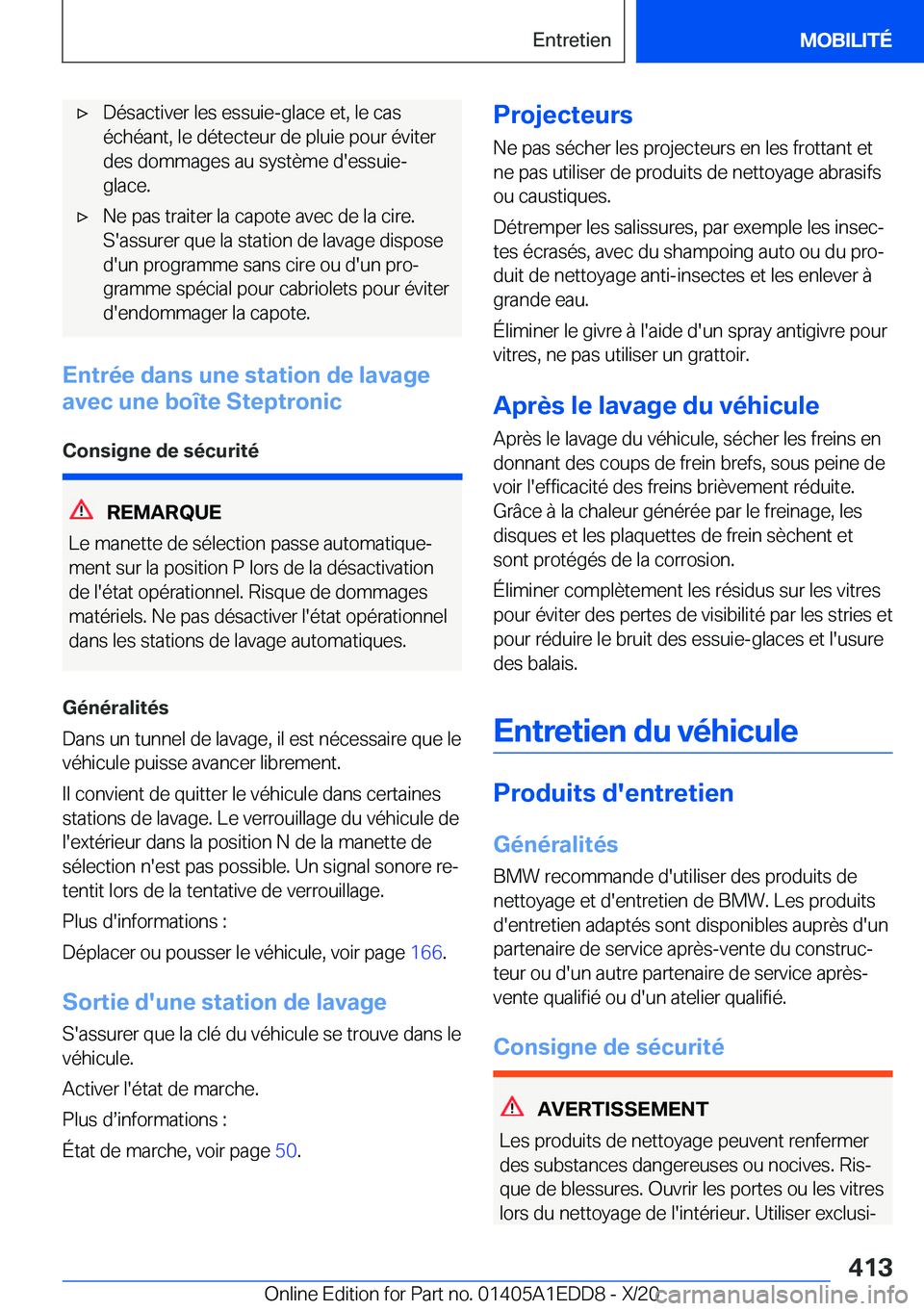 BMW 8 SERIES CONVERTIBLE 2021  Notices Demploi (in French) 'x�D�é�s�a�c�t�i�v�e�r��l�e�s��e�s�s�u�i�e�-�g�l�a�c�e��e�t�,��l�e��c�a�s
�é�c�h�é�a�n�t�,��l�e��d�é�t�e�c�t�e�u�r��d�e��p�l�u�i�e��p�o�u�r��é�v�i�t�e�r �d�e�s��d�o�m�m�a�g�e�s��