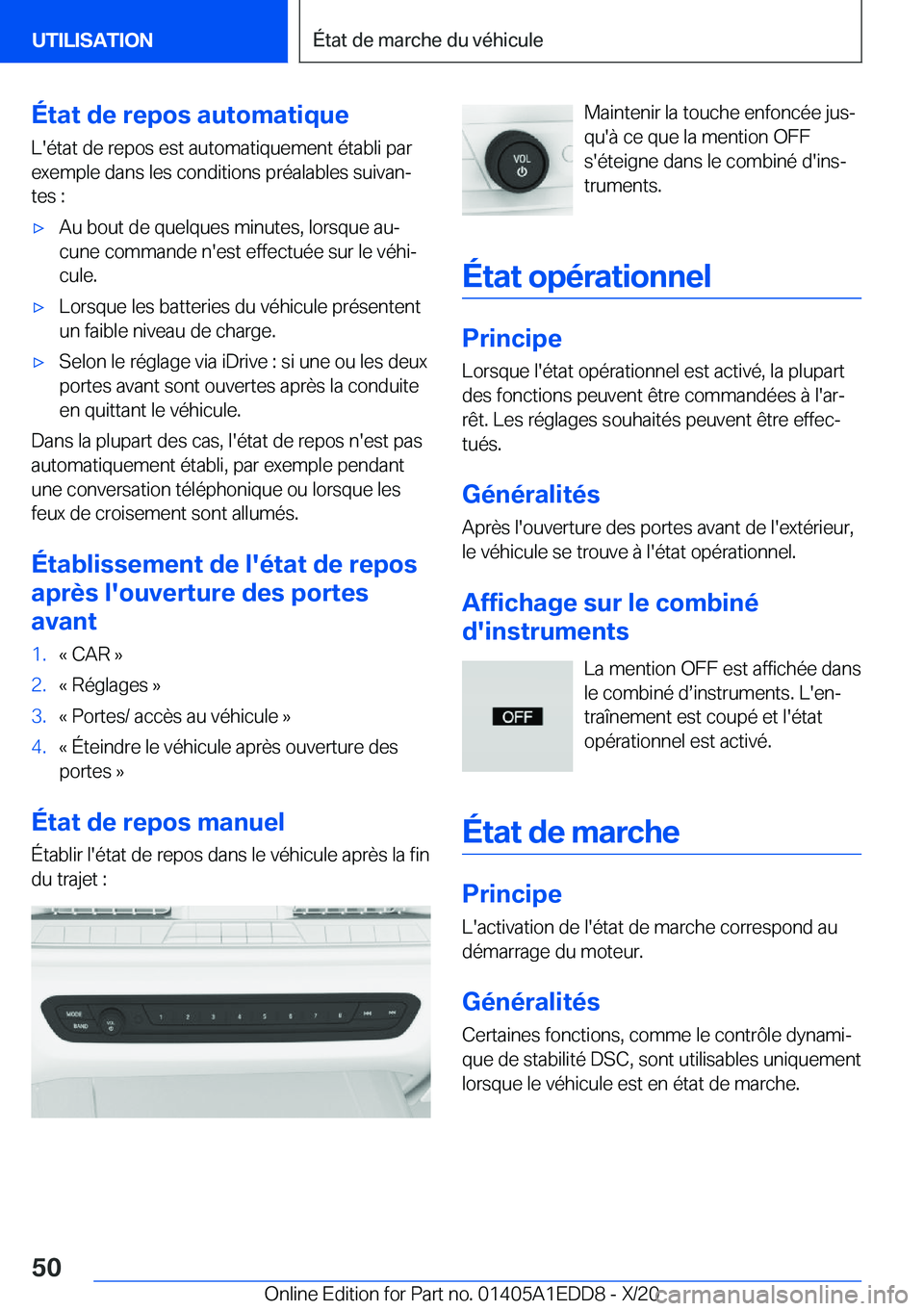 BMW 8 SERIES CONVERTIBLE 2021  Notices Demploi (in French) �