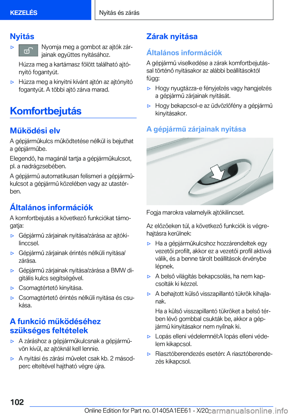 BMW 8 SERIES CONVERTIBLE 2021  Kezelési útmutató (in Hungarian) �N�y�i�t�