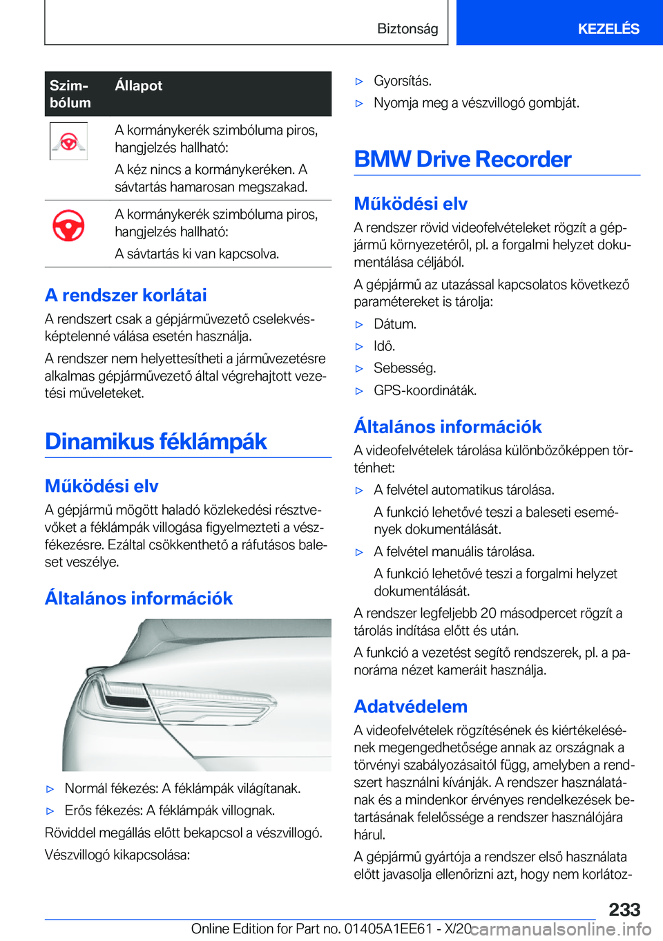BMW 8 SERIES CONVERTIBLE 2021  Kezelési útmutató (in Hungarian) �S�z�i�mj
�b�