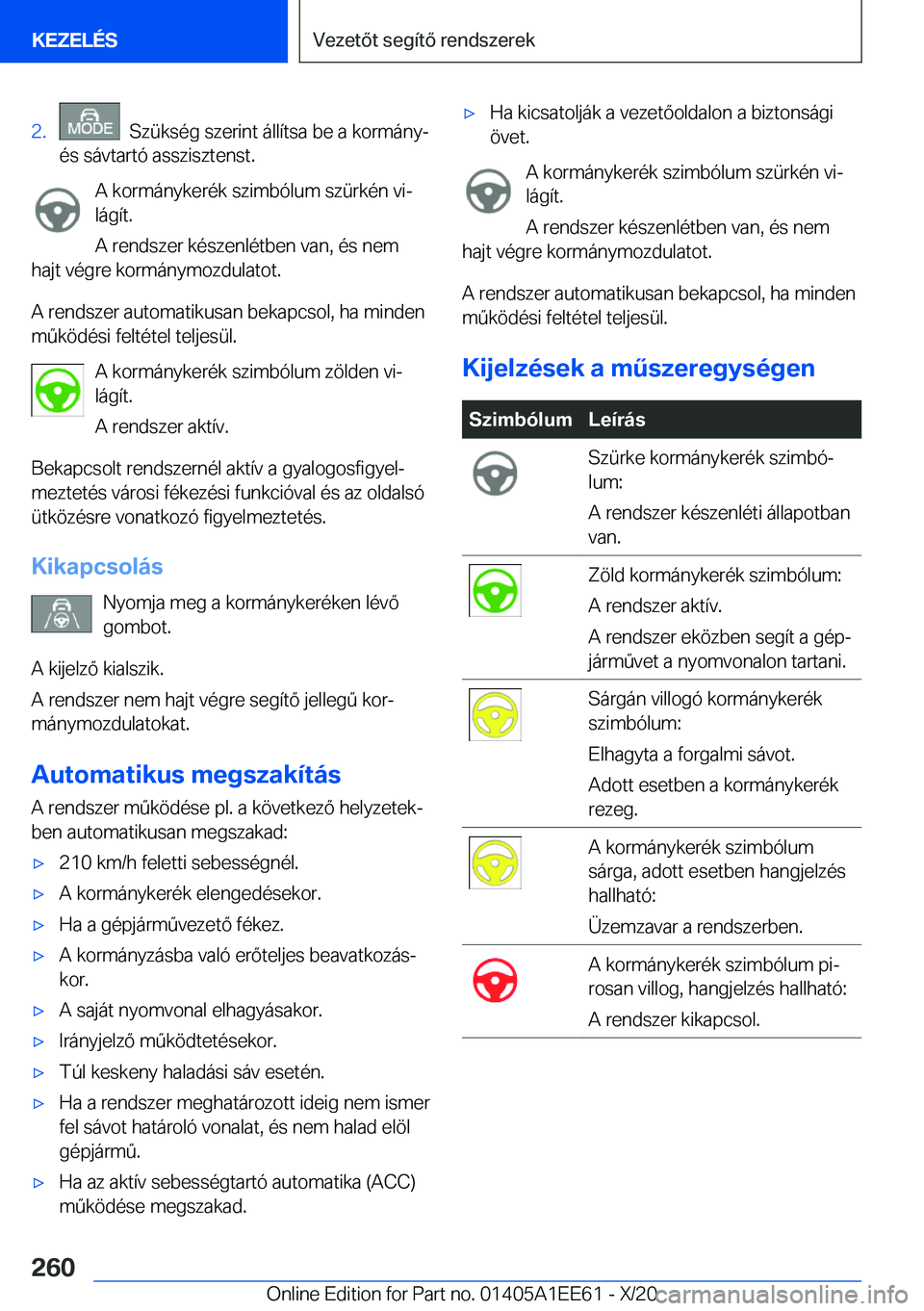 BMW 8 SERIES CONVERTIBLE 2021  Kezelési útmutató (in Hungarian) �2�.���S�z�