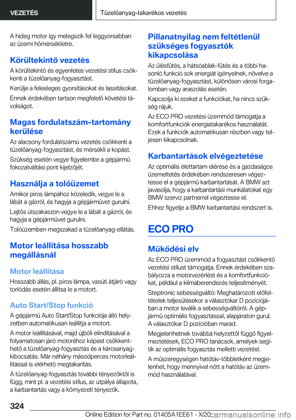 BMW 8 SERIES CONVERTIBLE 2021  Kezelési útmutató (in Hungarian) �A��h�i�d�e�g��m�o�t�o�r��