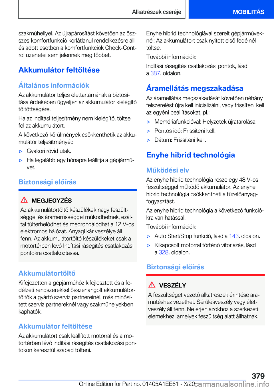 BMW 8 SERIES CONVERTIBLE 2021  Kezelési útmutató (in Hungarian) �s�z�a�k�m2�h�e�l�l�y�e�l�.��A�z��