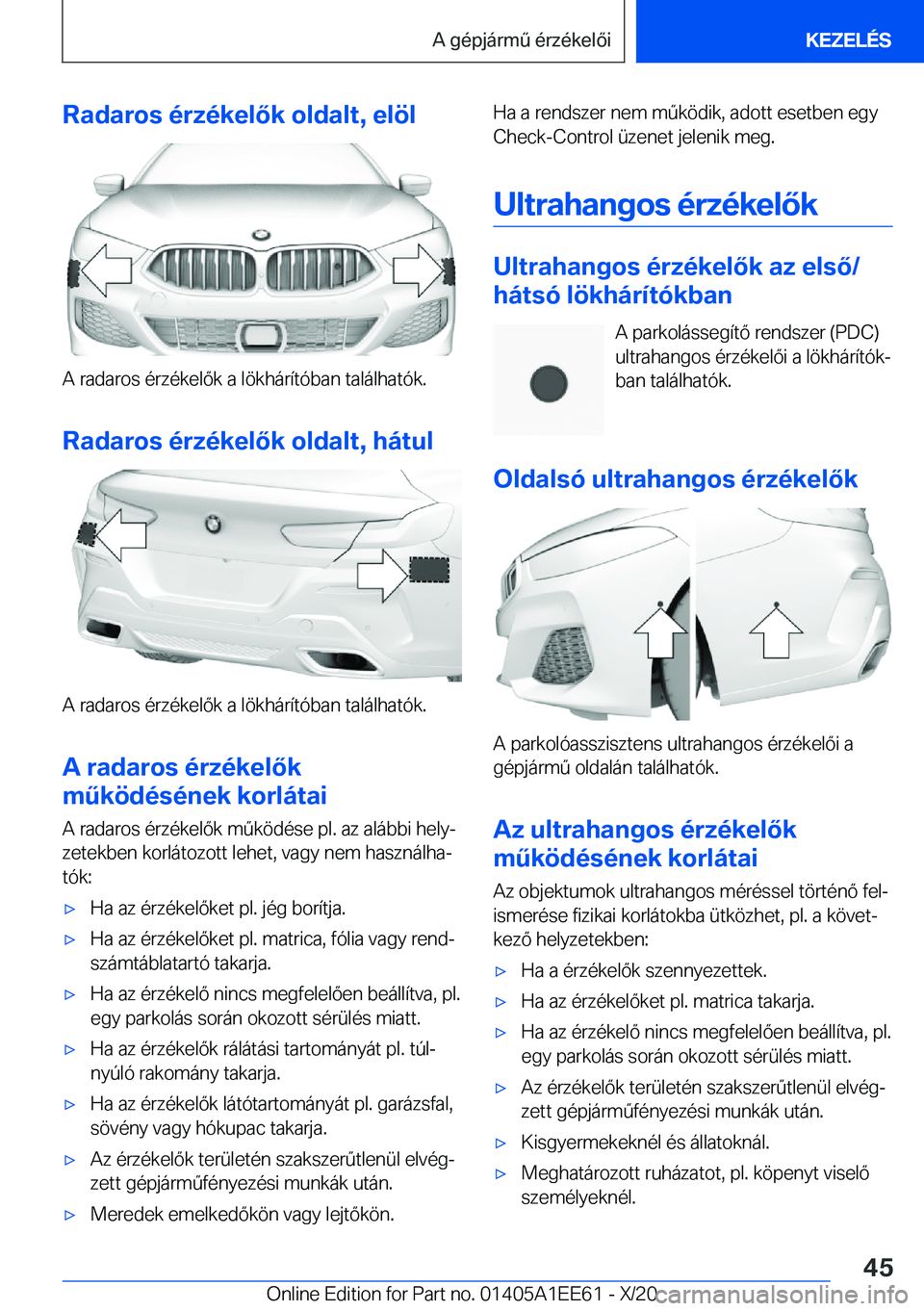 BMW 8 SERIES CONVERTIBLE 2021  Kezelési útmutató (in Hungarian) �R�a�d�a�r�o�s��